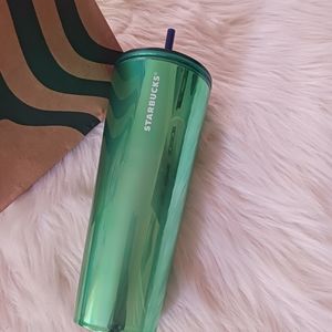 Starbucks Lime Green Cold Cup Tumbler